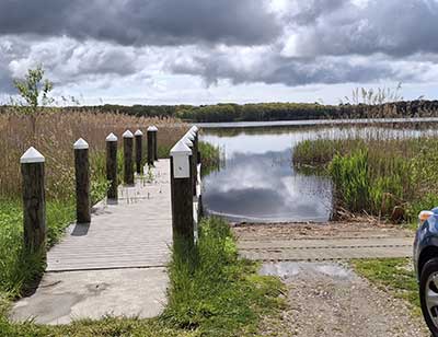 The Dock and Ramp at Chapman Pond