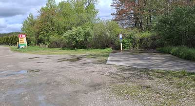 The Parking Area for the Boat Ramp