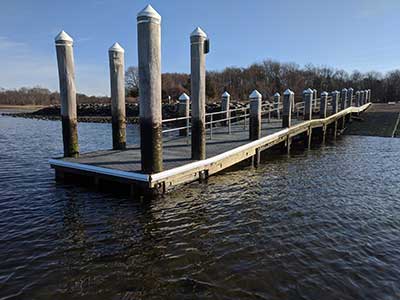 The Dock After Being Rebuilt in 2020
