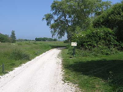 The Sakonnet Greenway Trail near the Mitchells Lane - North Trailhead