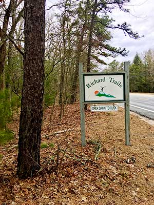 The Sign at the Entrance on South County Trail