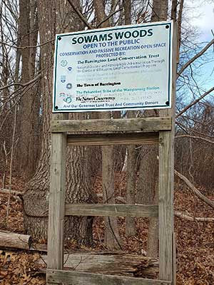 The Sign at the South Lake Drive Trailhead